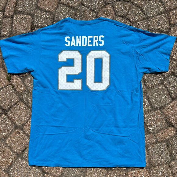 Fanatics Barry Sanders Detroit Lions NFL Football T Shirt Sz 2XL - Picture 1 of 8